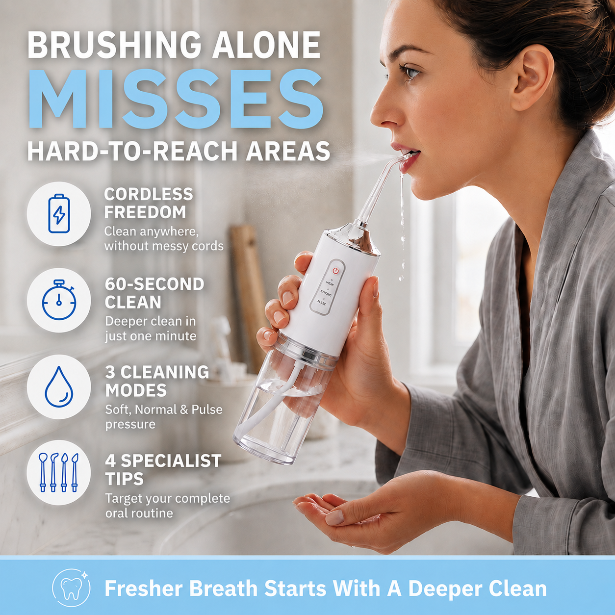 HealthySmyle™ Premium Water Flosser