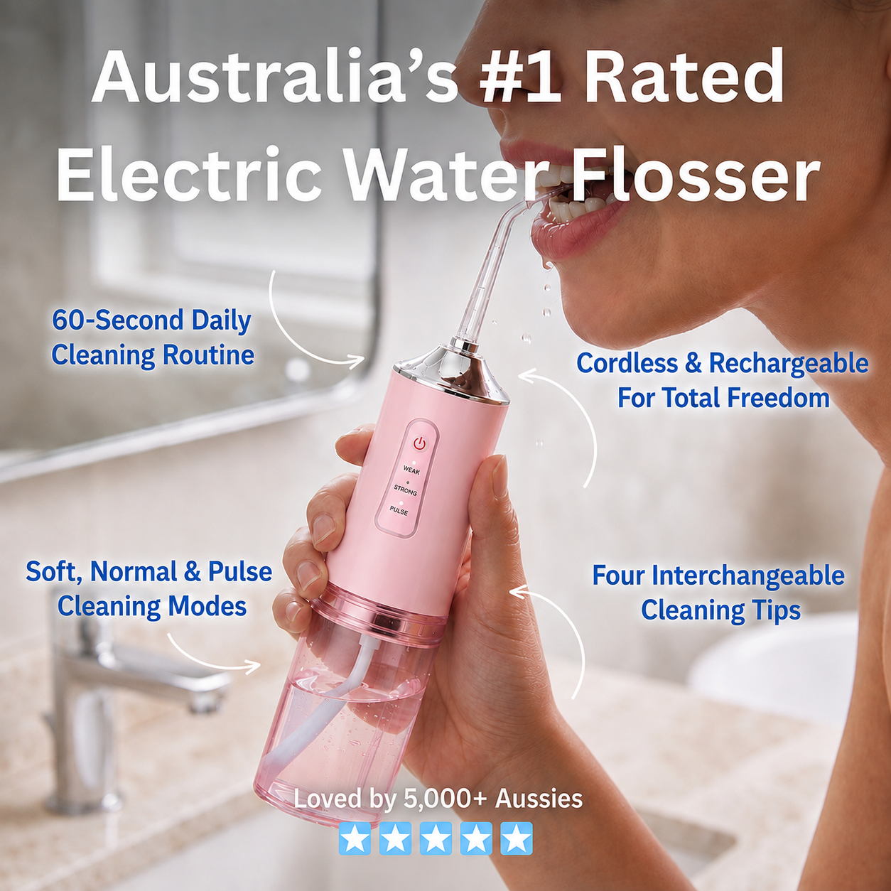 HealthySmyle™ Premium Water Flosser